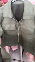 Bundička na zip khaki