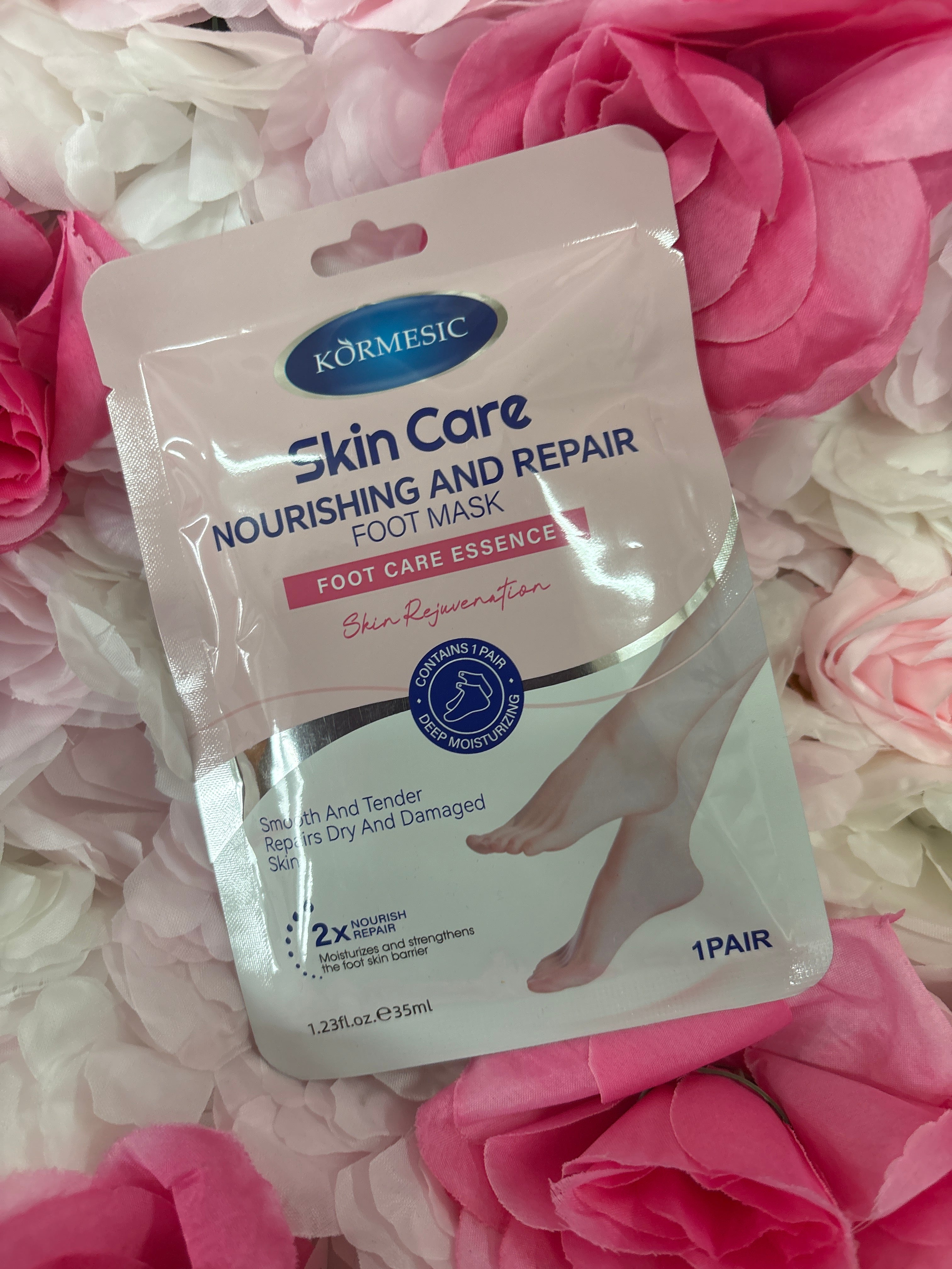 Maska Na nohy růžová skin care