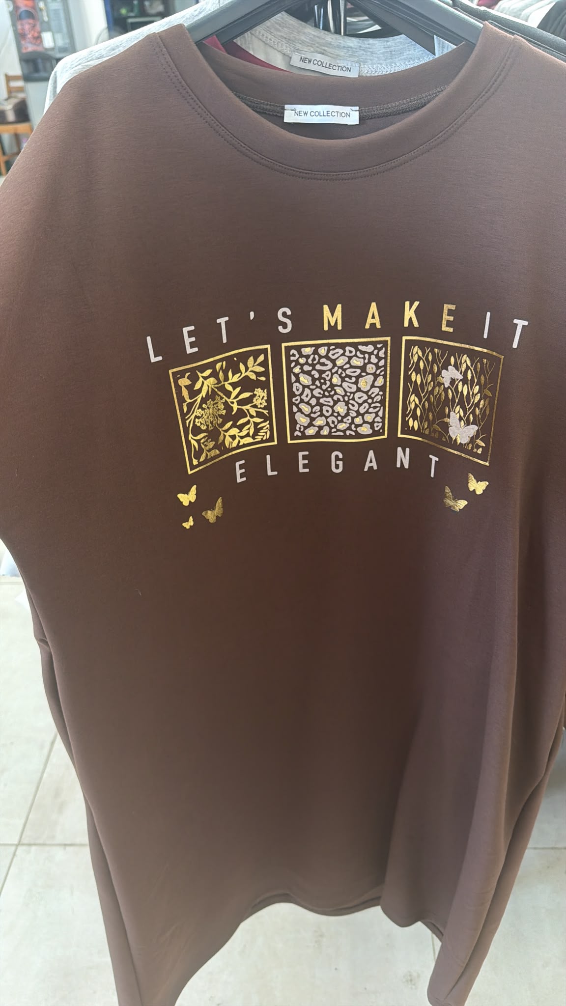 Tunika elegant čokoláda