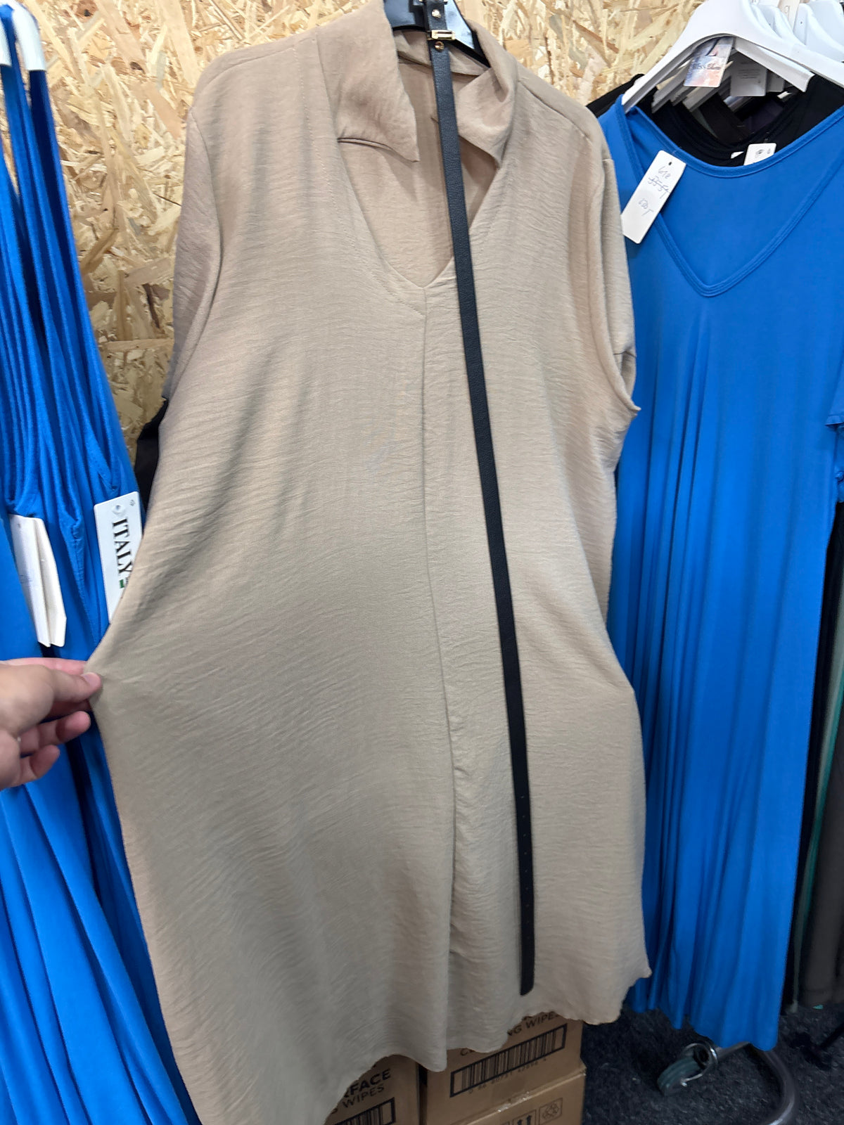 Šatičky pásek světle hnědé