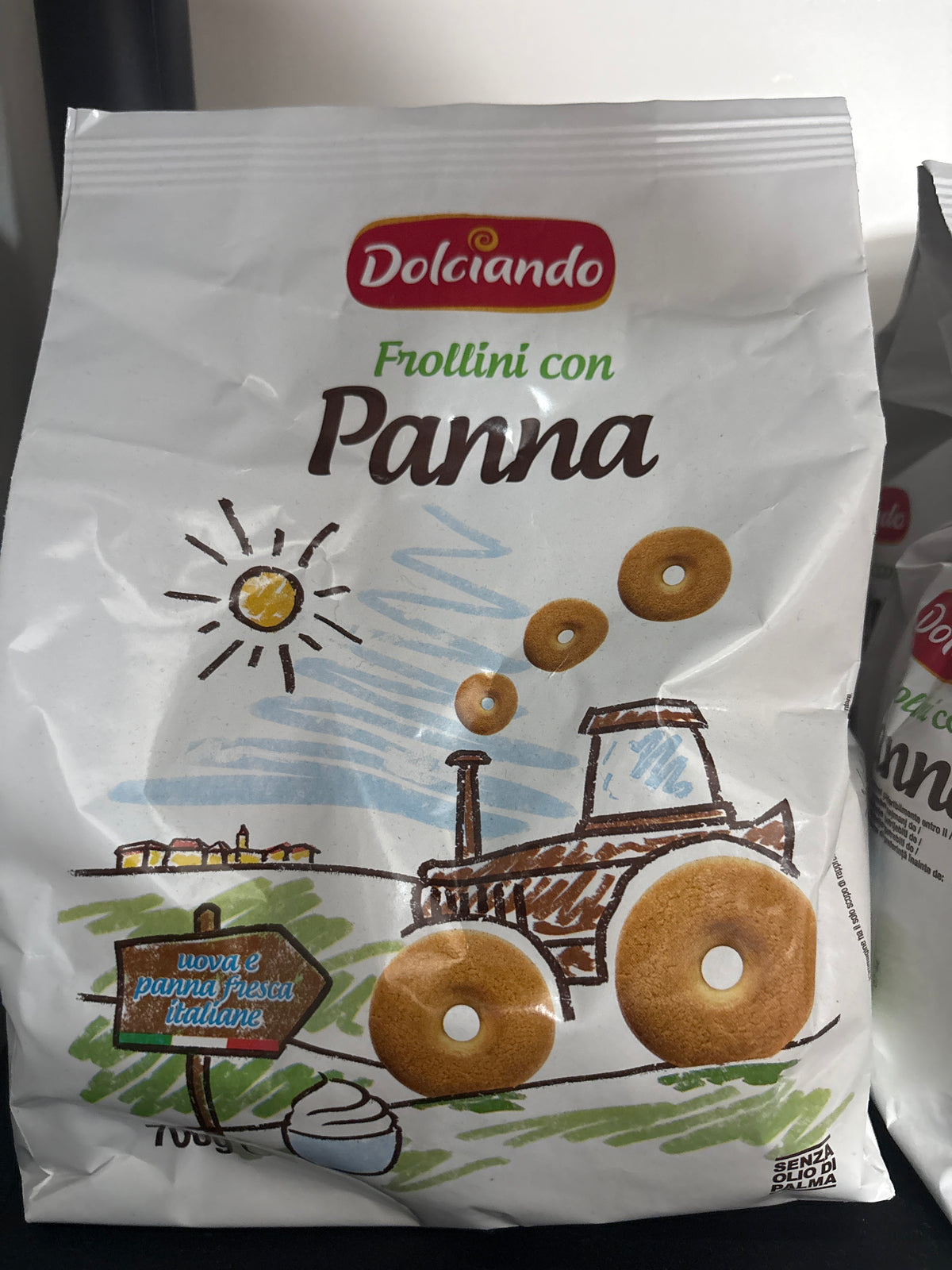 Frollini con panna sušenky traktor