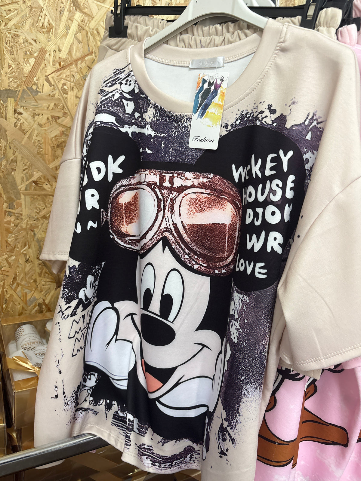 Komplet mickey béžový