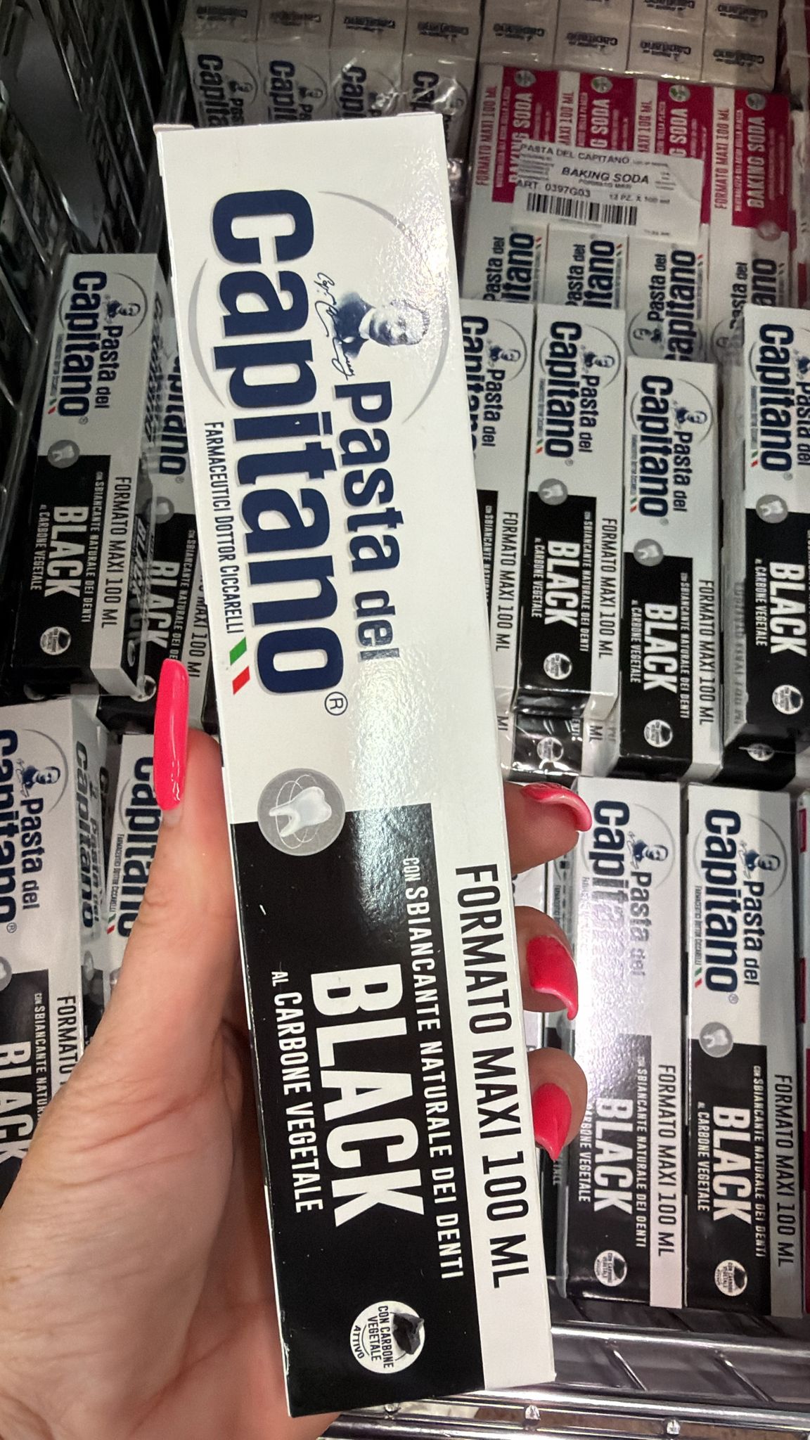 Zubní pasta černá del capitano