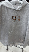 Mikina min kapuce šedá