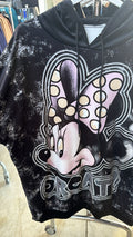 Tunika velur tmavá Minnie napis GREAT