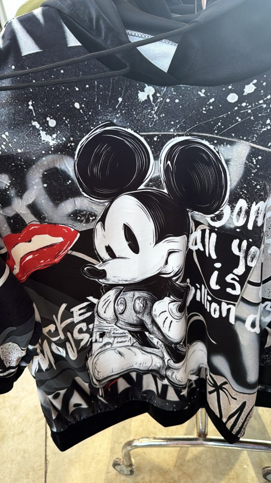 Tunika velur tmavá mickey pusa