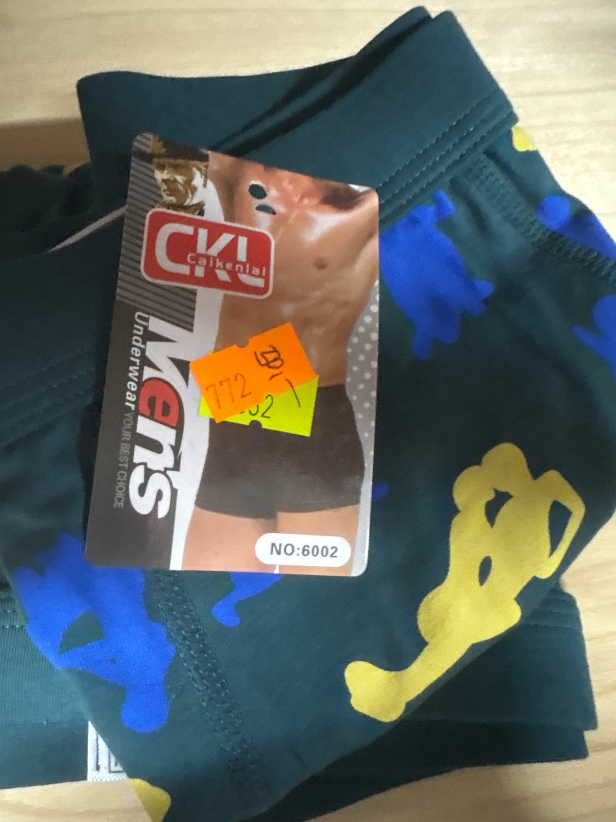 Boxerky poloha zelené velikost