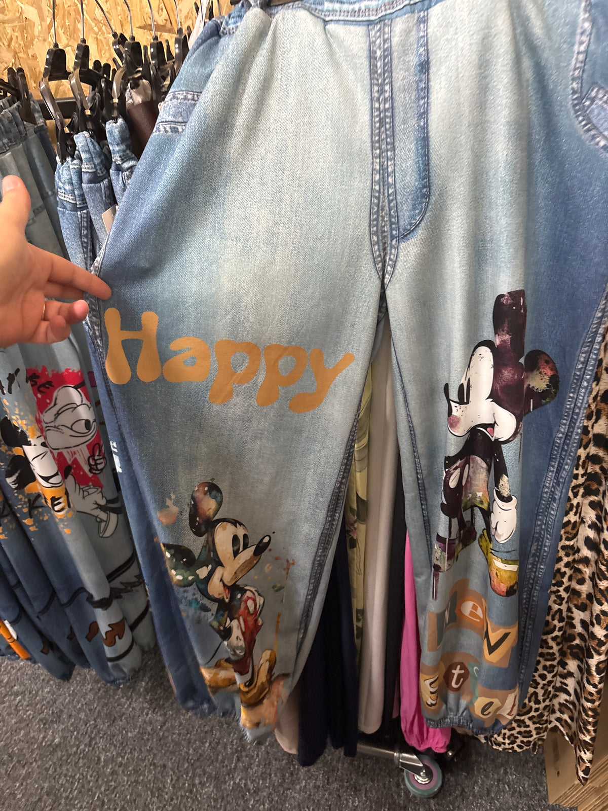 Kalhoty mickey mouse happy