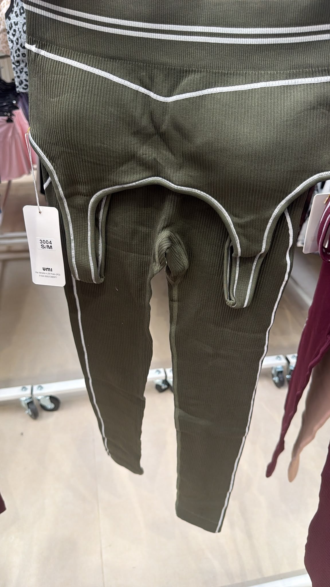 Komplet podprsenka legíny khaki s/m