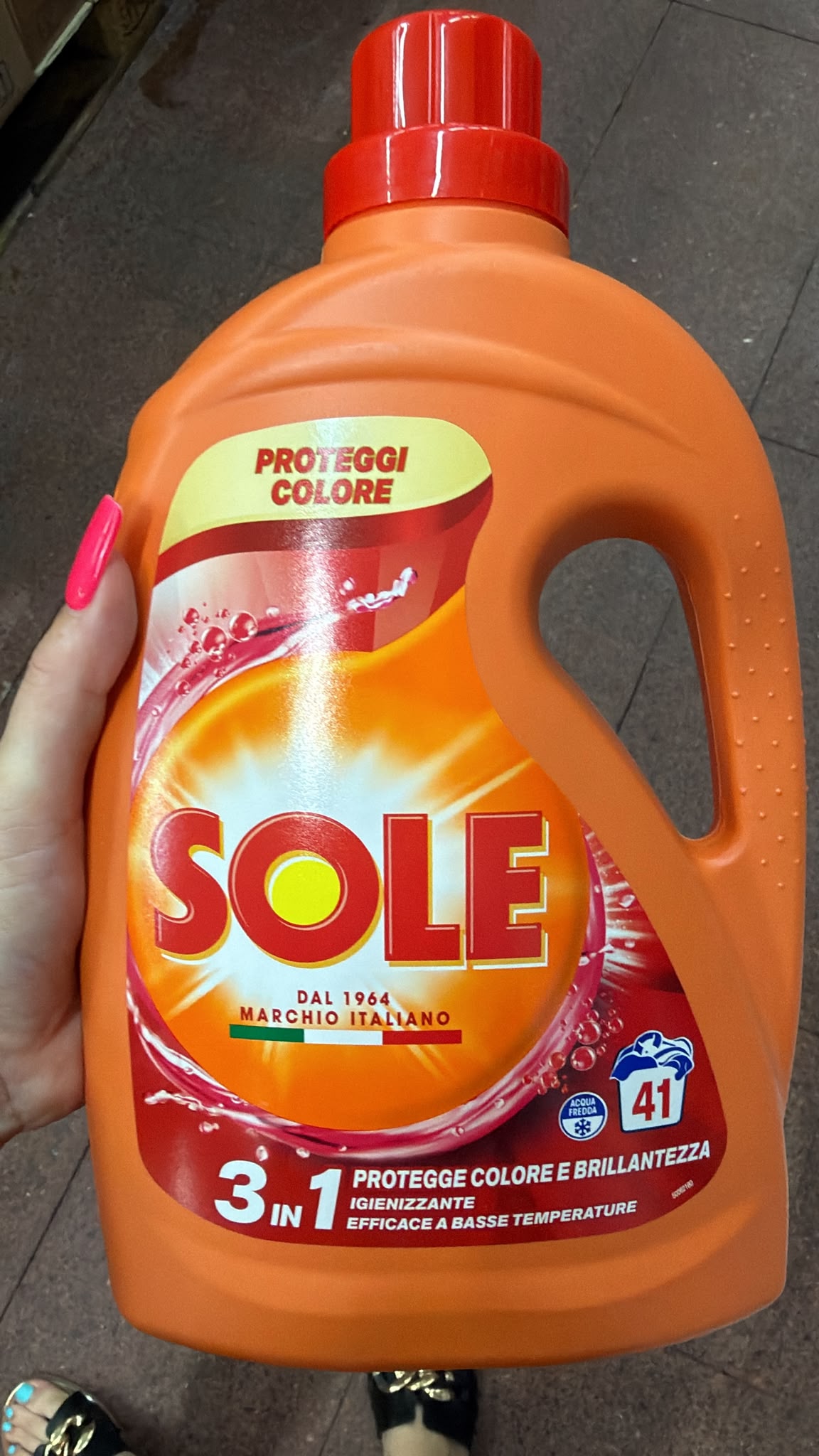 Sole praci gel oranžový
