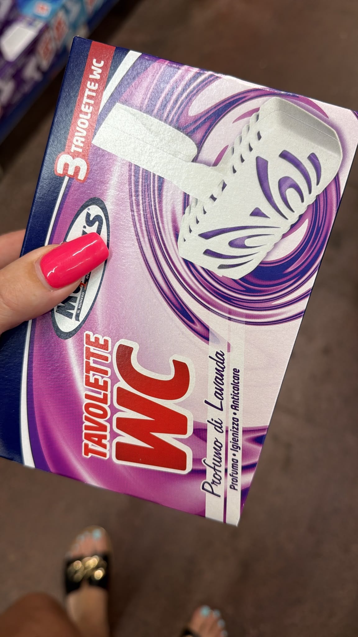Wc závěs čistič fialovy