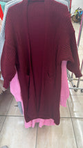 Cardigan bordó