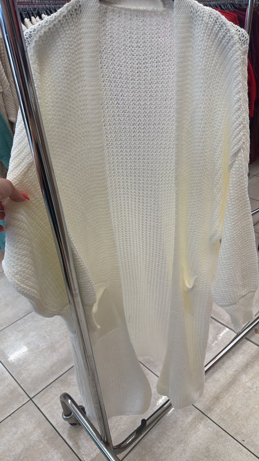 Cardigan bílý
