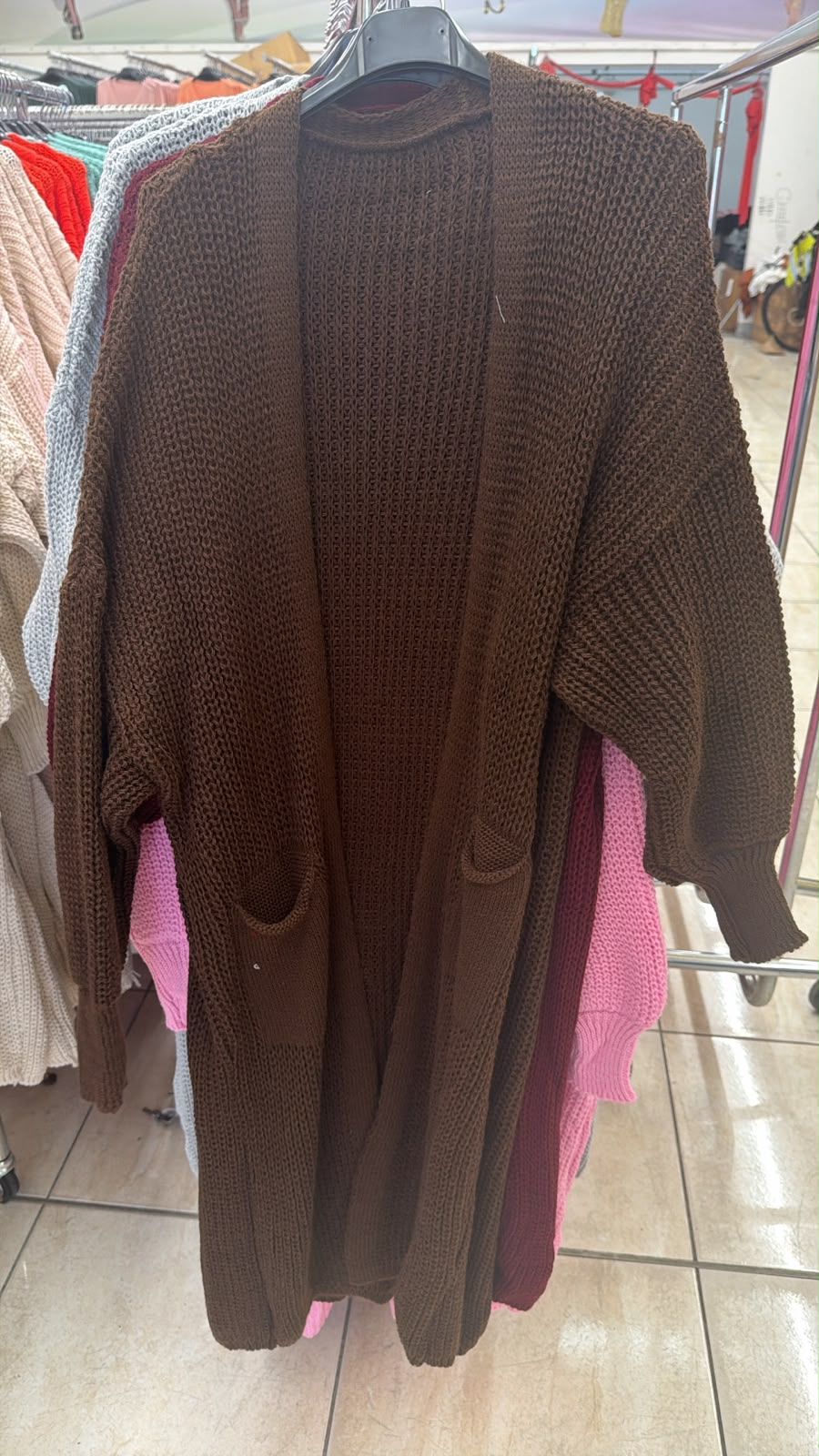 ￼ cardigan čokoláda