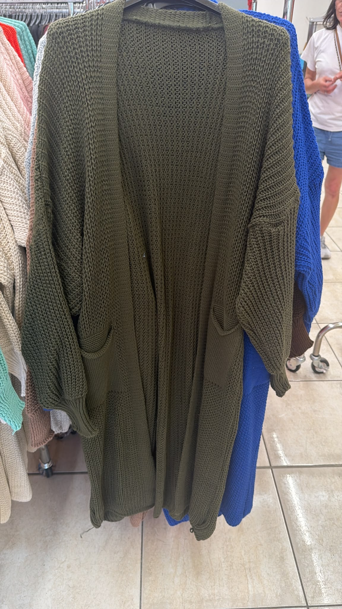 Cardigan khaki