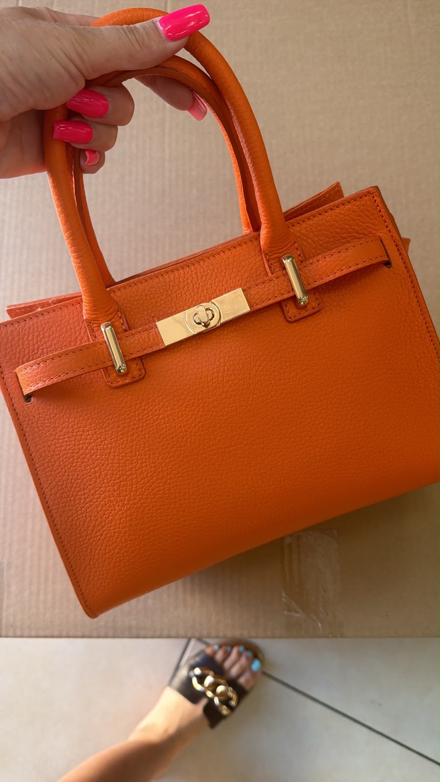 Kabelka herm orange