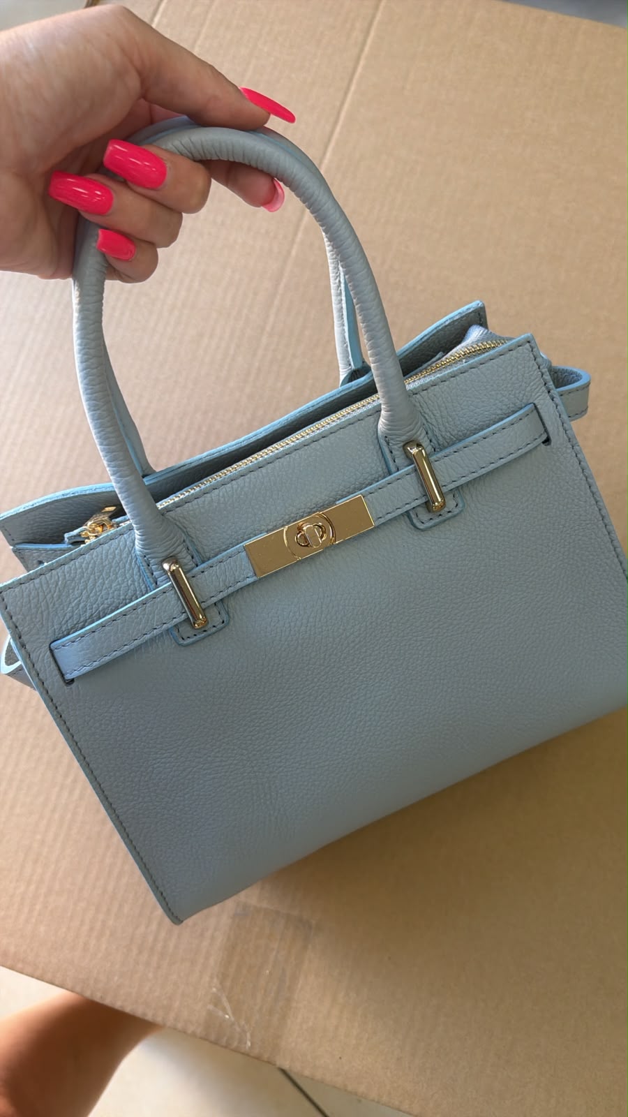 Kabelka herm light blue